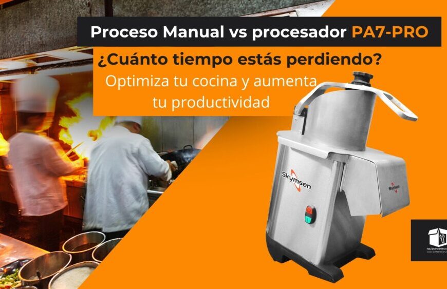 Manual vs procesador de alimentos: ¿Cuánto tiempo estás perdiendo en tu cocina?  