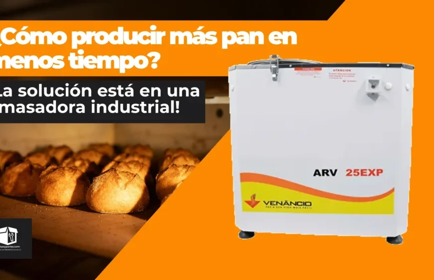 ¿Cómo producir más pan en menos tiempo? La solución está en una amasadora industrial  